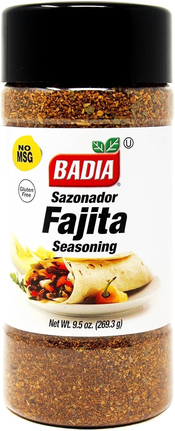 Badia Fajita Seasoning, Sazonador para Fajitas, 9.5 oz – Zesty Tex-Mex Spice Blend for Fajitas