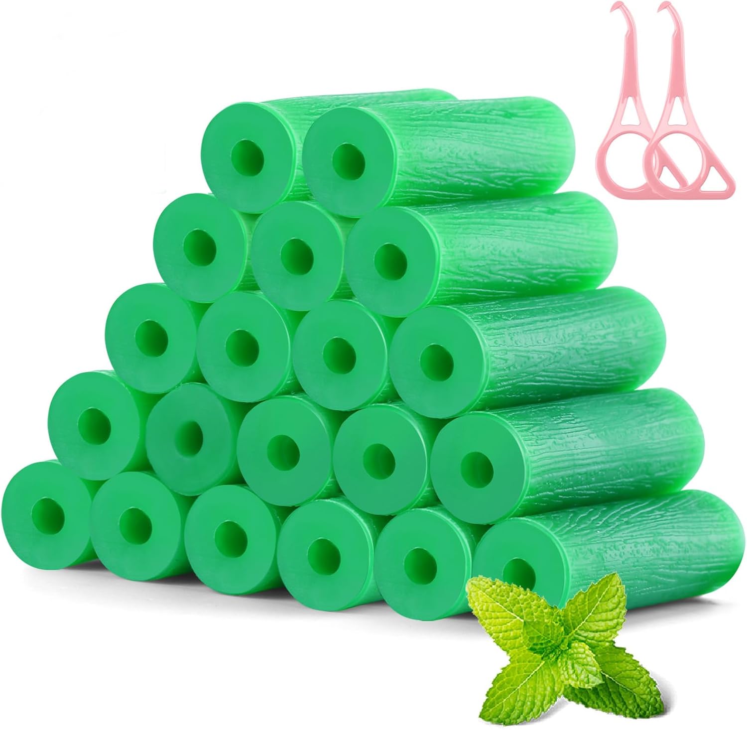 Aligner Chew for Invisalign – 20 Mint-Chew & 2 Removal Tools, Food-Grade Silicone, Flexible & Durable Aligner Seater for Clear Aligners, Orthodontic Accessories