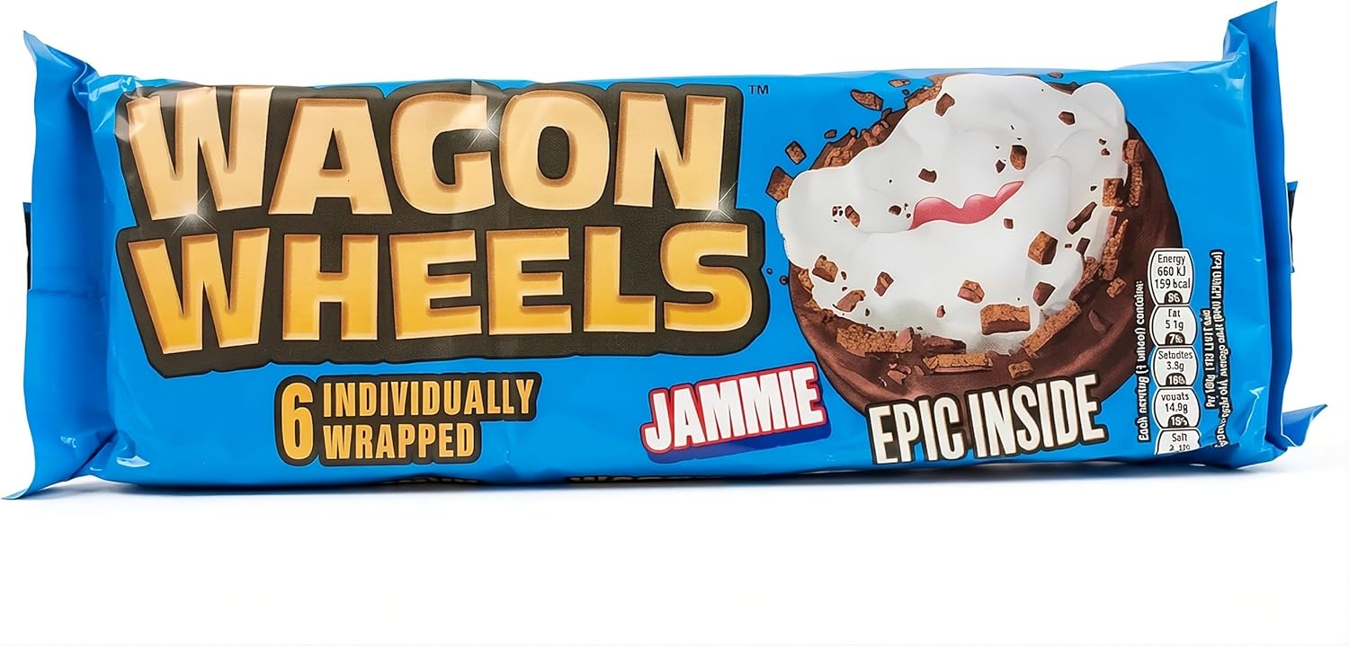 Burtons Jammie Wagon Wheels 6 Pack x 4