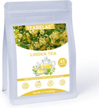 TEARELAE - Linden Tea Bags, 45 Count - Premium Natural Linden Flower & Leaf - Cut & Sifted Te de Tilo - Caffeine-free - Non-GMO - Soothing Herbal Tea for Evening Relaxation