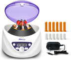 Lab PRP Benchtop Centrifuge Machine, Speed Range from 300-5000RPM, Rotor for 1.5-5mL/7mL/10mL/15mL/ x6 Tubes, Max. RCF 2600xg Low Speed PRF Benchtop Centrifuge, CEN-001