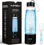 Hydrogen Water Bottle, 3000PPB Portable Hydrogen Water Ionizer Machine, Rechargeable Hydrogen Water Bottle Generator,with SPE & PEM, Hydrogen Water Cup for Exercise, Travel, Home, Office -Black
