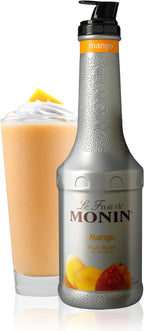 Monin - Mango Purée, Tropical and Sweet Mango Flavor, Natural Flavors, Great for Teas, Lemonades, Smoothies, and Cocktails, Non-GMO, Vegan, Gluten-Free (1 Liter)