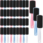 36 Pieces Flat Shaped Foot File Foot Callus Remover with Double Sided Feet Rasp Professional Pedicure Foot File for Grit Exfoliates Removes Dead Skin,3 Colors
