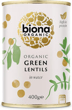 Biona Organic Green Lentils - 400g - 3 Pack