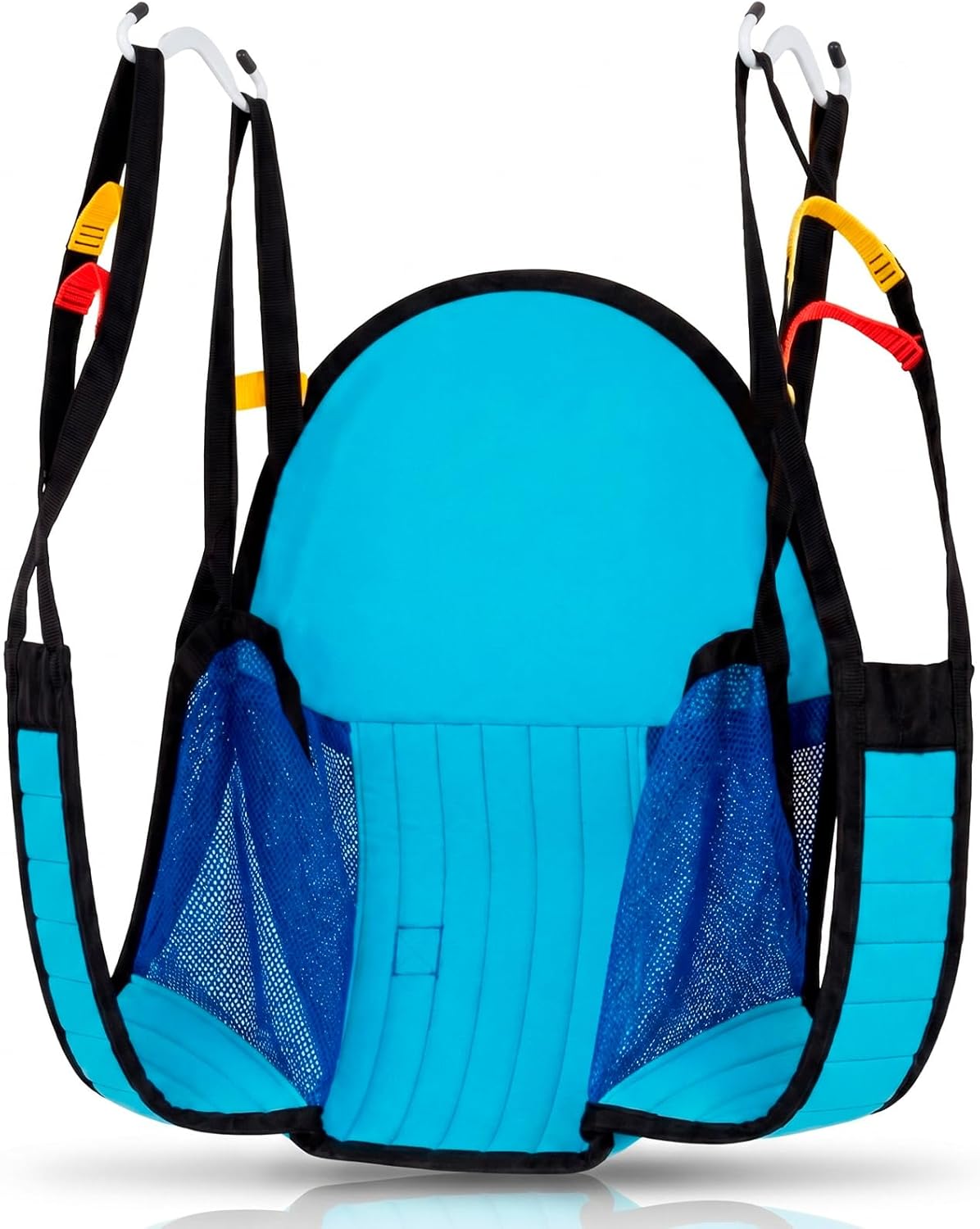 Vive Padded Patient Lift Sling w/Head Support - Universal Fit for Hoyer, Hydraulic, Electric Lifts - Full Body Transfer Sling for Shower, Toileting & Home Use - Mesh Padded, Machine Washable
