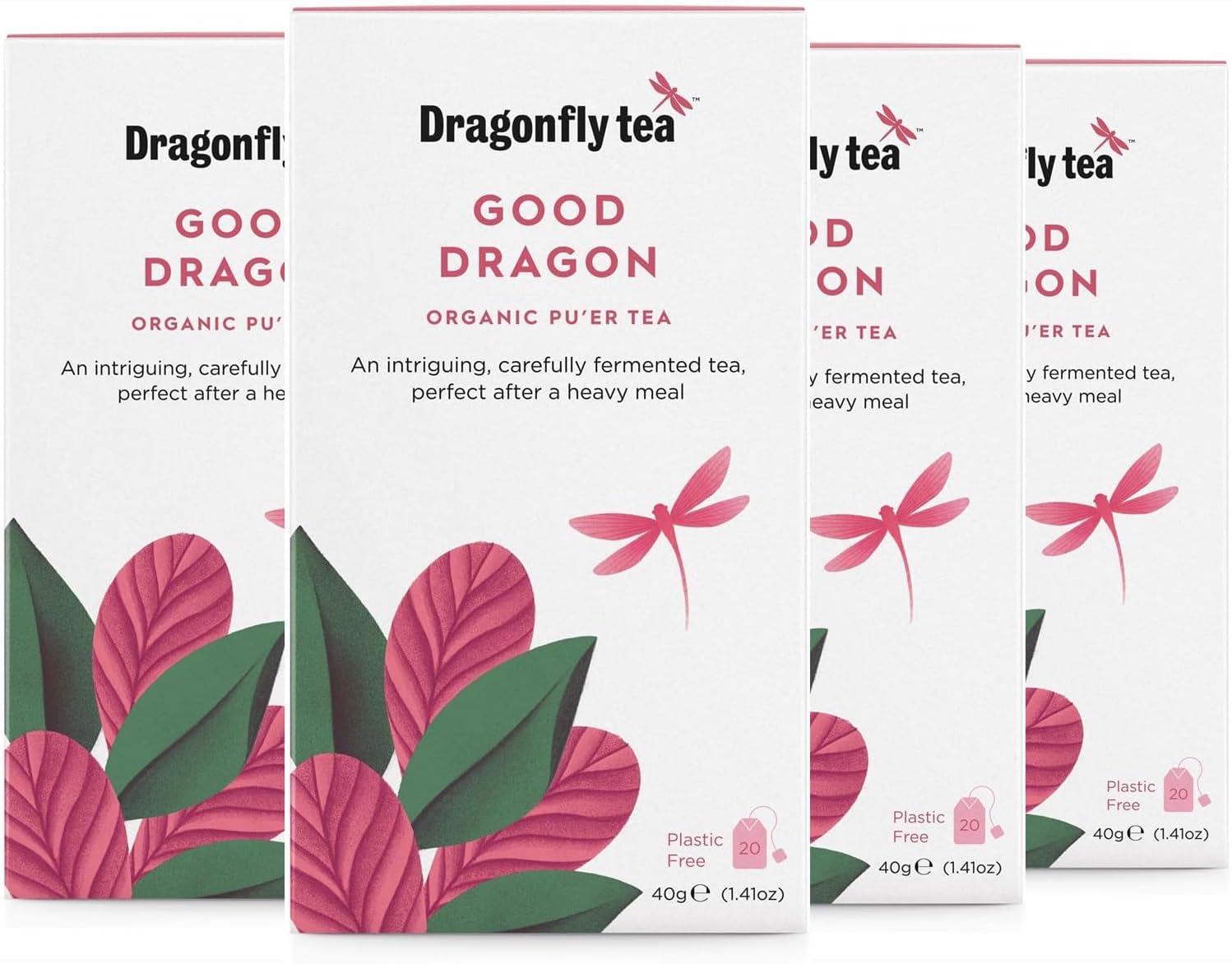 Dragonfly Tea Organic Pu Er Tea, 20 CT