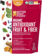 BetterBody Foods Organic Antioxidant Fruit and Fiber Superfood Blend, 12.7 Ounce, Powder