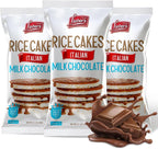 LIEBERS Kosher Certified Dairy Italian Milk Chocolate Rice Cakes, Gluten Free Snack Italian Milk Chocolate (pack of 3)…