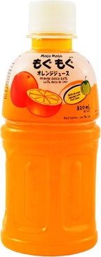 Mogu Mogu Juice with Nata De Coco, Orange, 12 Pound (Pack of 6)