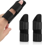 2Pcs Trigger Finger Splint, Adjustable Finger Braces Joint Stabilizer - Mallet Splint & Hand Brace, Arthritis Finger Straightener Fits Thumb, Index, Middle, Ring & Pinky