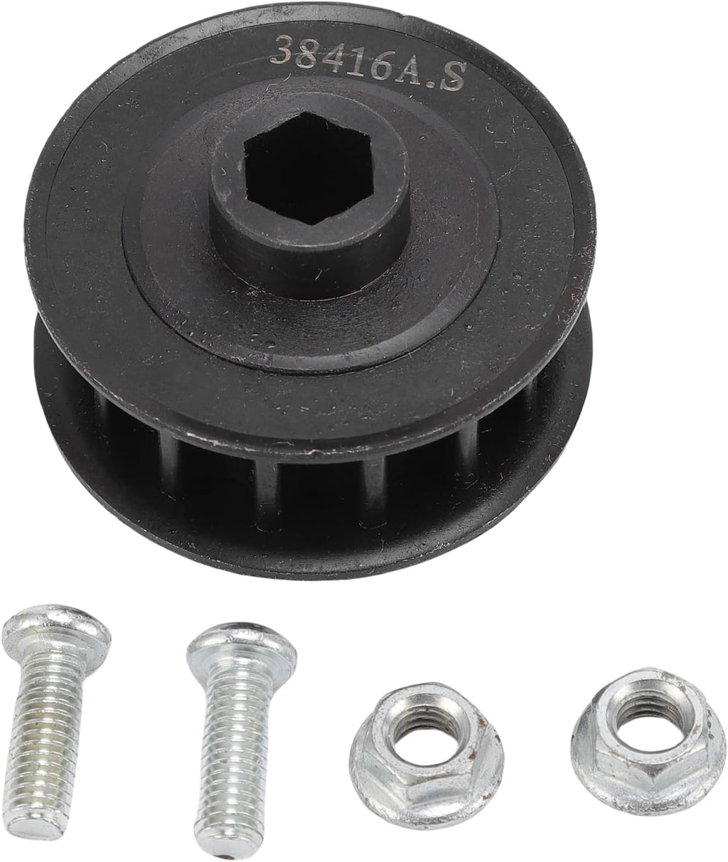 YWBL-WH Belt Drive Sprocket, Steel Garage Door Opener Replacement Solves Jamming Sluggishness Belt Looseness, with Nuts and Screws, for 600 Series 1024 1042 and 800 Series 2024 2042
