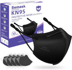 KN95 Adjustable Face Masks 10 Pack Individually Wrapped Adult Masks with Adjustable Ear Loops and Anti-Fog Nose Pad