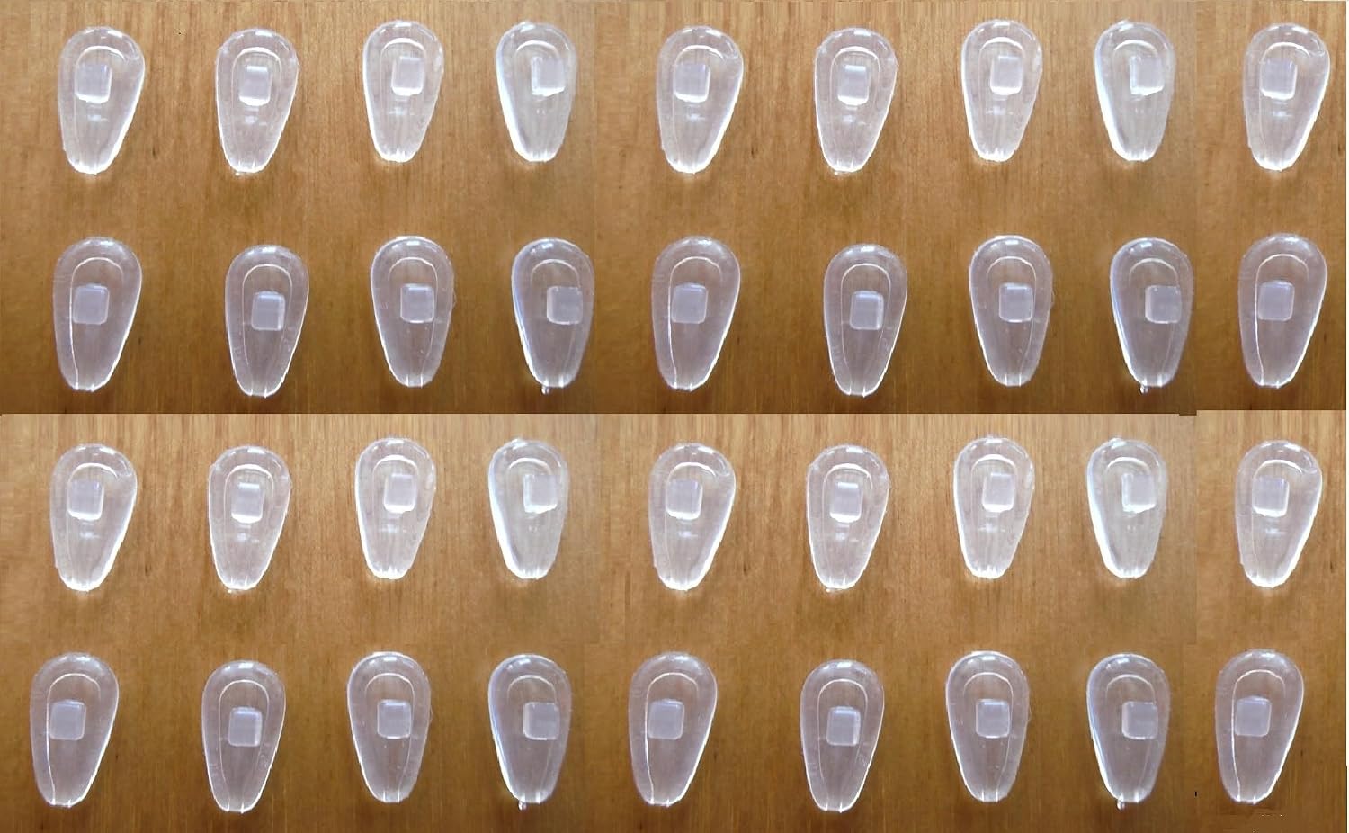 20 Pairs 40 Pcs Soft Eyeglasses Nose Pads Screw in Or Push in Silicone Comfort Air Chamber Cushion Anti Slip Flexible Nose Pieces for Glasses Replacement Part