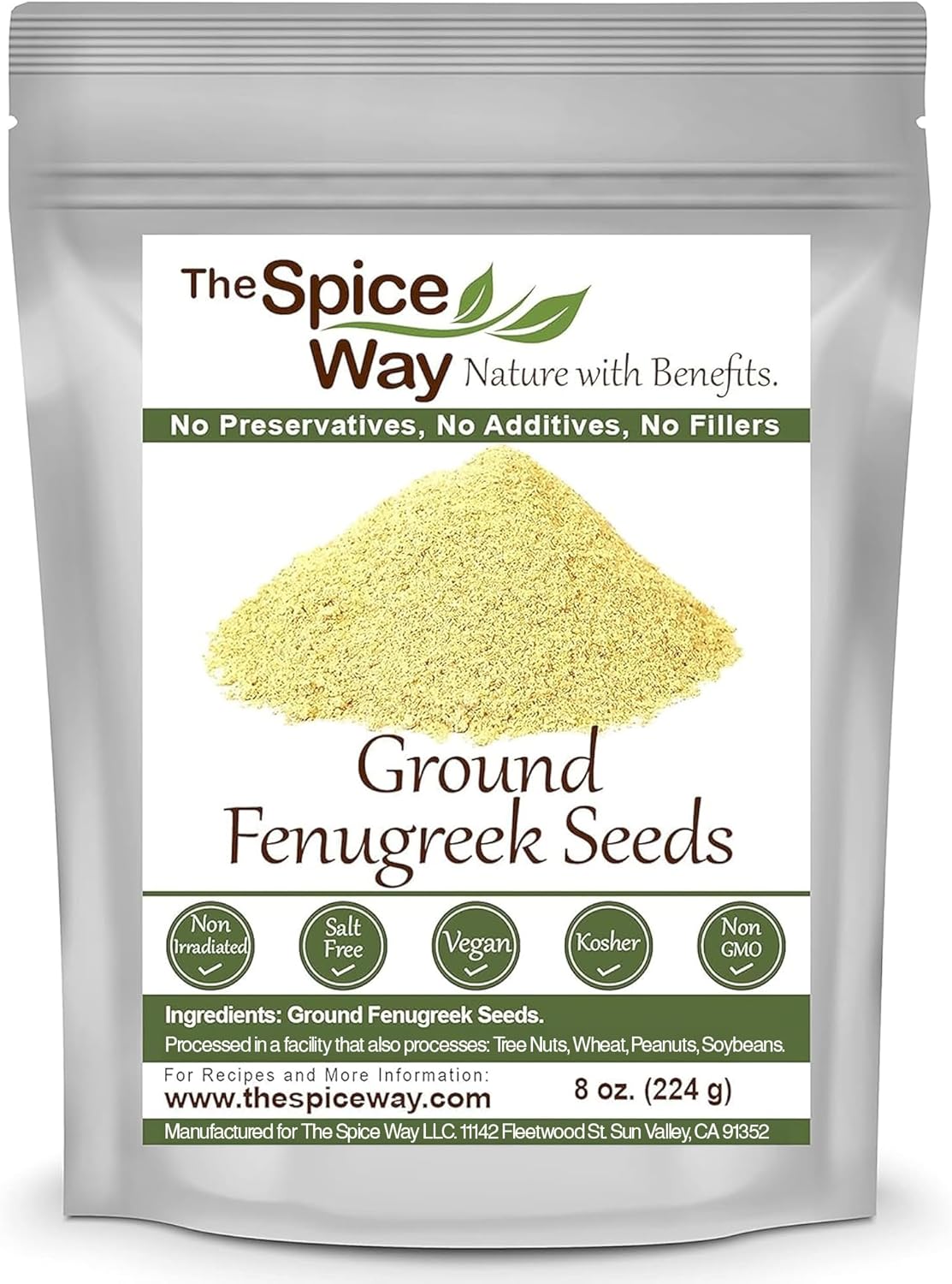The Spice Way Fenugreek - ground (8 oz) great for Indian curry seasoning