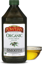 Pompeian USDA Organic Smooth Extra Virgin Olive Oil, Contains Polyphenols, First Cold Pressed, 68 Fl Oz