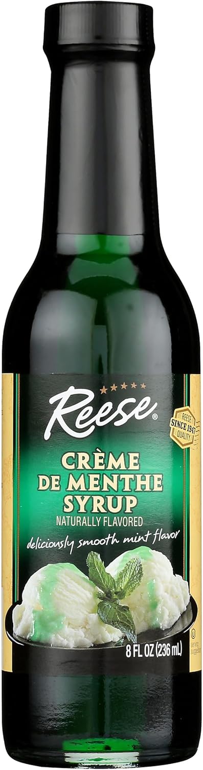 Reese Crème de Menthe Syrup - 8 Ounces (Pack of 1)