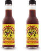 Dirty Dicks Original Hot Sauce, 5 Fl Oz - Award-Winning Blend of Habanero, Tropical Fruits & Spices (Pack of 2)