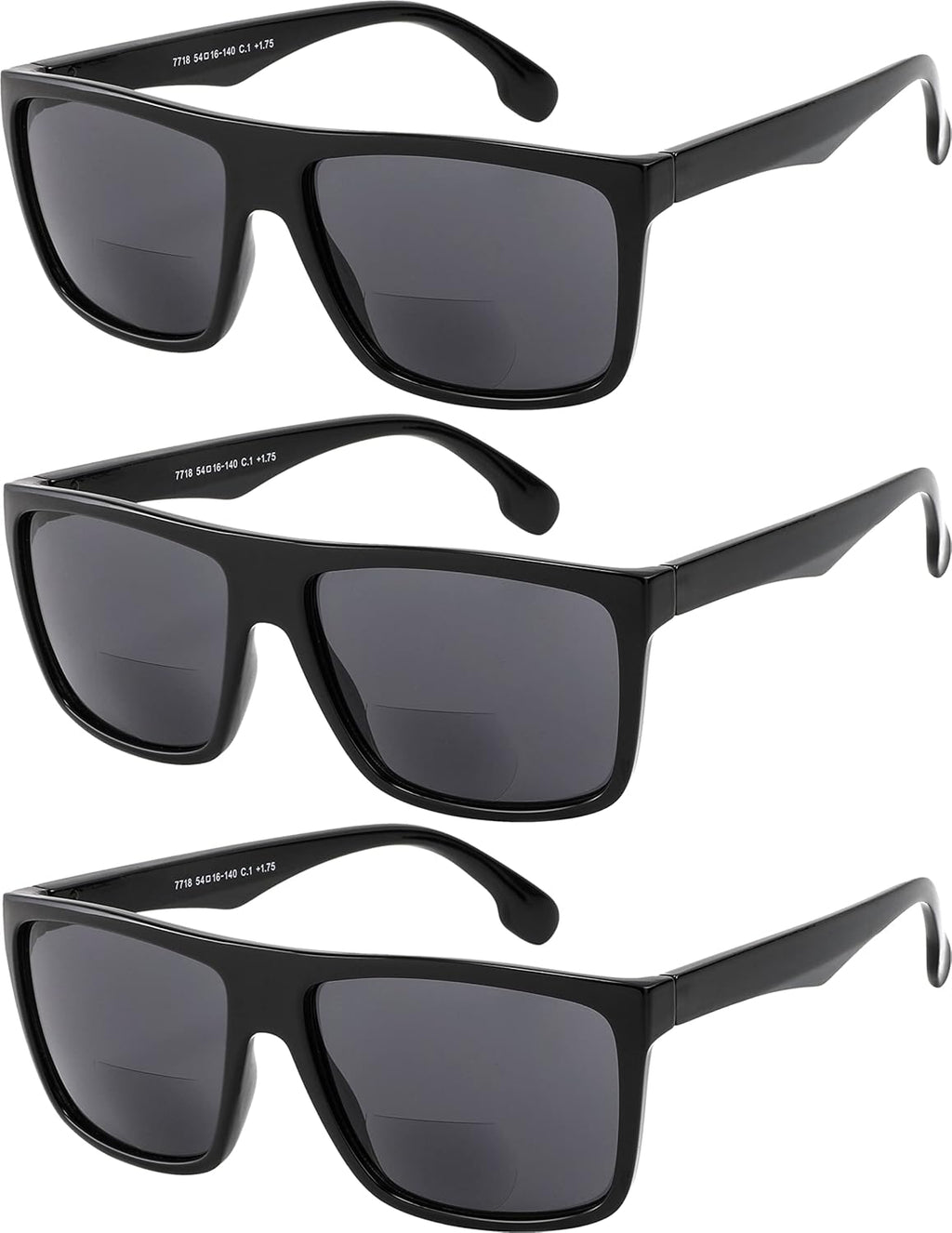 Yogo Vision Bifocal Reading Sunglasses for Men and Women-Classic, Retro Style UV400 Sun Protection Outdoors Readers Eyewear +2.75
