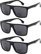 Yogo Vision Bifocal Reading Sunglasses for Men and Women-Classic, Retro Style UV400 Sun Protection Outdoors Readers Eyewear +2.5