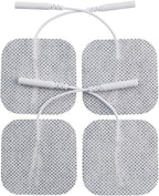 KS Premium TENS/EMS Unit 40 PCS Electrode Pads 2"x2" in. Reusable Self Stick Gel Carbon Electrodes
