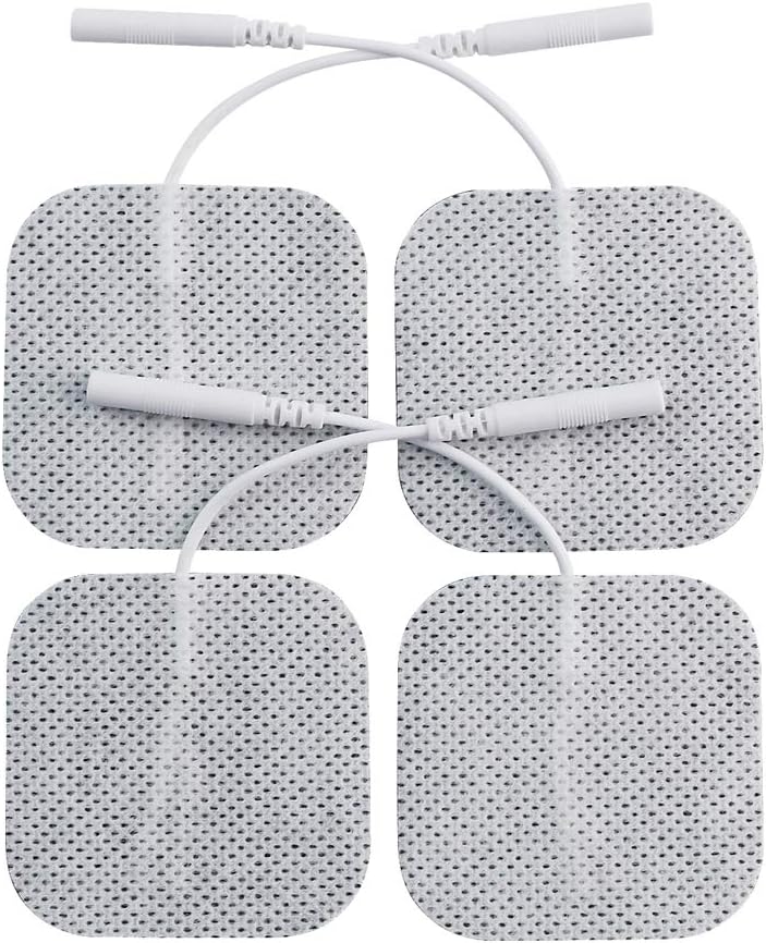 KS Premium TENS/EMS Unit 40 PCS Electrode Pads 2"x2" in. Reusable Self Stick Gel Carbon Electrodes