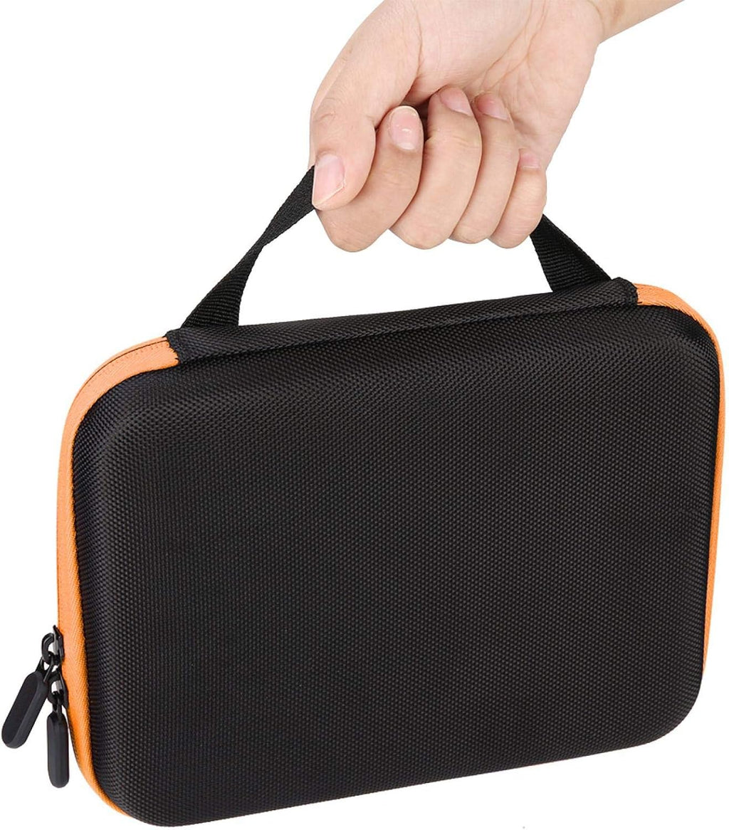 OUKENS Essential Oil Carrying Case, 1-3ml 63 Slots Hard EVA Shell Essential Oils Storage Organizer Bag with Foam Insert and Carrying Handle (Orange)