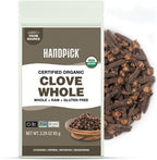 HANDPICK Organic Cloves Whole (2.3oz, 65g) Premium Cloves from South India | Packed in a Resealable Zip Lock Pouch | Perfect for Cooking, Smoothies, Pomander Balls & Tea