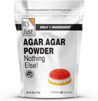 It's Just Agar Agar Powder - Vegan Gelatin Substitute, Plant Based, Non-GMO, Unflavored - 6oz
