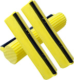 Sponge Roller Mop Head Refills,Pack of 3 Absorbent Sponge Pads Replacement,38cm(15")-Yellow