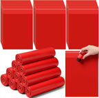 Feifeiya 300 Pcs Small Red Trash Bag 9 x 13 Red Biohazard Bags Garbage Bag with Strong Adhesive Strip Waste Trash Bags Hazardous Biohazard Infectious Container for Home Lab Hospital Office Clinics Vet