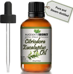 Citriodora Eucalyptus Essential Oil - Huge 4 OZ - 100% Pure & Natural – Premium Grade Amber Glass Bottle and Dropper