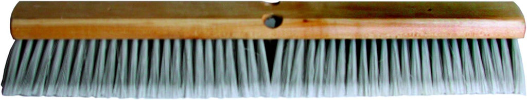 Magnolia Brush 3736 LH Line Floor Brush, Flagged-Tip Plastic Bristles, 3" Trim, 36" Length, Silver (Case of 6)