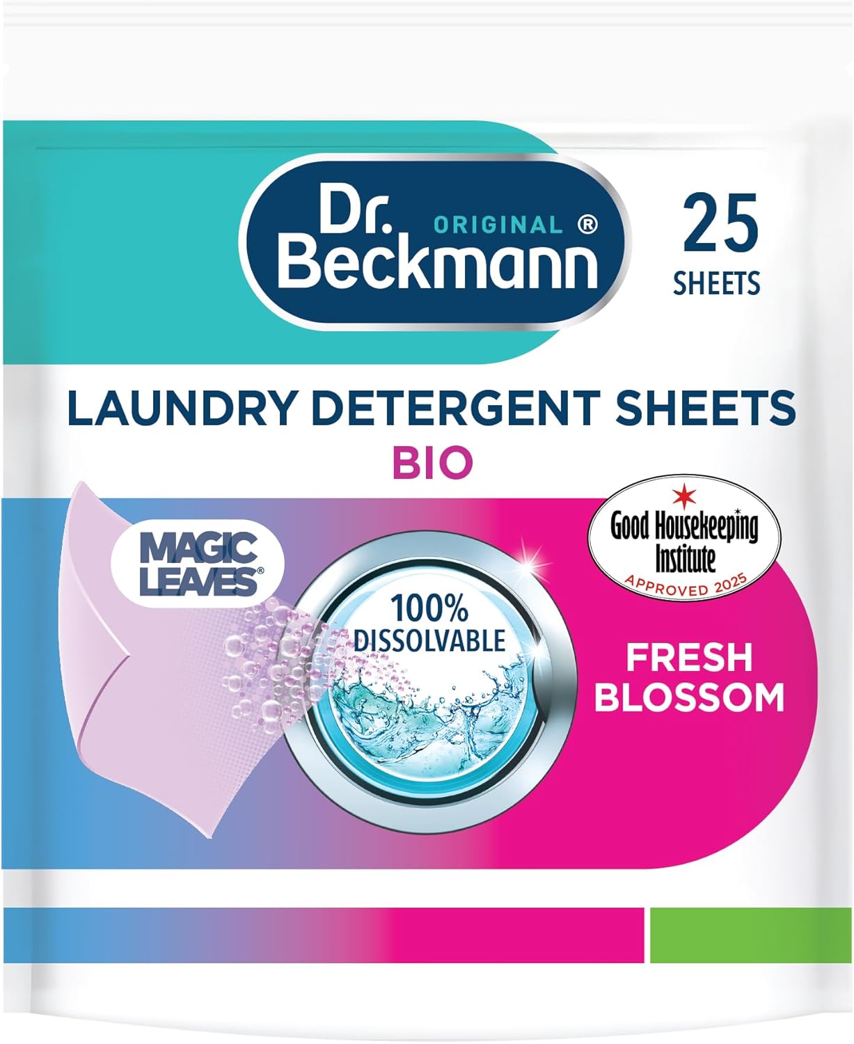 Dr. Beckmann MAGIC LEAVES Laundry Detergent Sheets BIO | 25 Sheets