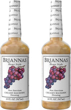 BRIANNAS - Home Style New American Creamy Balsamic Dressing – Fine Salad Dressing made with Premium Ingredients - Gluten Free Dressing - 32 oz. Bottles - 2 Pack
