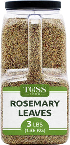 TOSS Dried Rosemary Leaves, 3 LB Herbs Perfect for Seasoning and Spices Blends for Grilling and Cooking