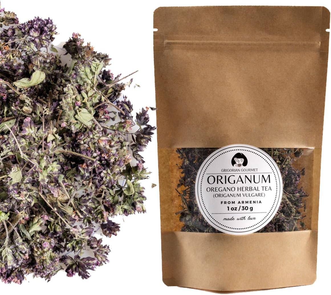 Origanum (Oregano) Wild-Harvested Herbal Tea | Whole Leaves & Flowers | 1 OZ (30g) | Hand-Harvested in Armenia | Naturally Air-Dried, Fragrant, Mountain-Grown Herbal Infusion | Premium Wildcrafted Quality