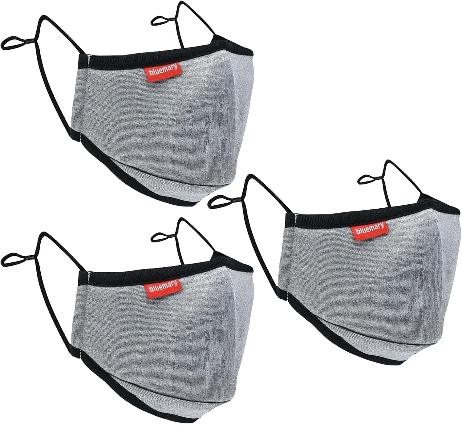 Kids Face Mask Cotton Cloth Face Mask 3 PACK Reusable Comfort Soft Dust Protection Breathable Washable Face Covering Fabric Mask with Filter Pocket and Nose Wire for Unisex Children Teens