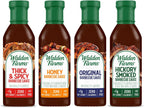 Walden Farms Barbecue Sauce Variety Pack – Thick & Spicy, Honey, Original & Hickory Smoked BBQ Sauces – Zero Calorie, Sugar Free, Keto & No Carb – 4-Pack, 12 oz Bottles