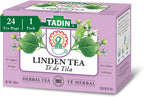 Tadin Linden Tea, Herbal Tea, Caffeine Free, 24 Tea Bags Per Box, Pack of 1