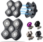 Brand 5 Blades Shaver Replacement Head Compatible with Skull Shaver, Magnetic Version Head Shaver Replacement Heads Compatible with Skull Shaver