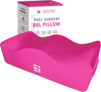 BBL Pillow After Surgery for Sitting - Brazilian Butt Lift Recovery Must Haves, Butt Pillow for Sitting After Surgery, Pain & Pressure Relief for Home, Office, Driving, BBL Supplies & Accessories Pink