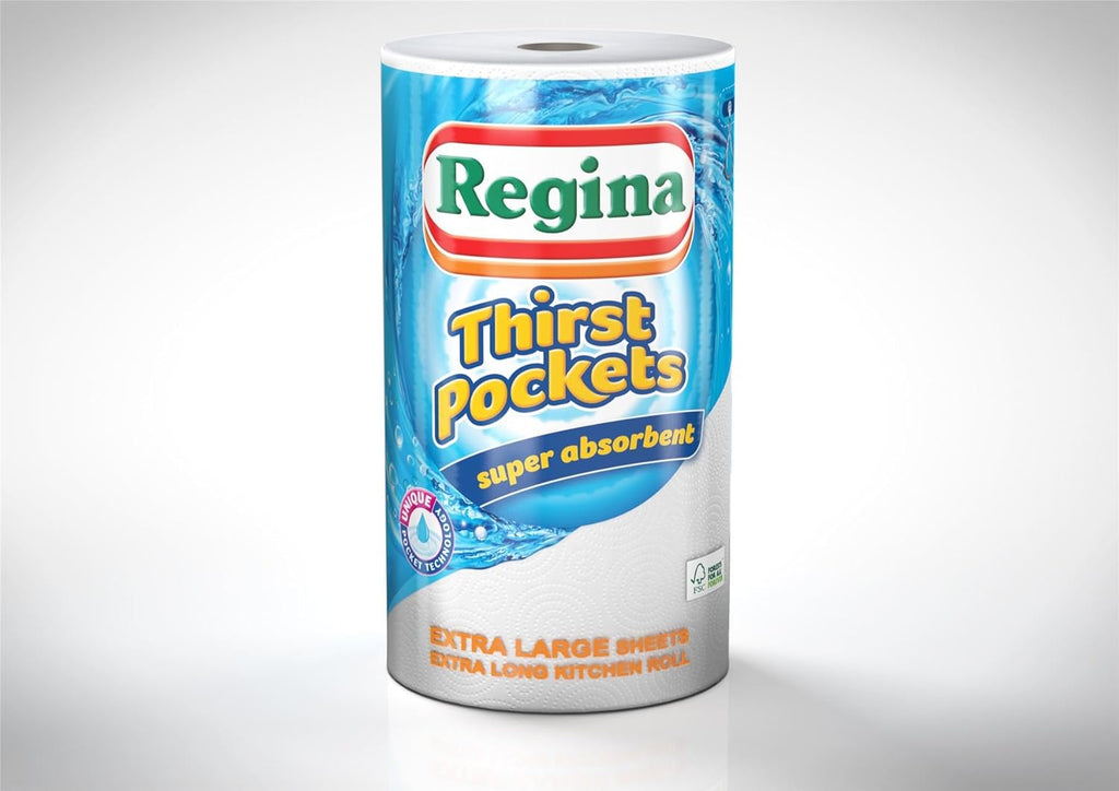 Regina Thirst Pockets Kitchen Roll, 6 Rolls