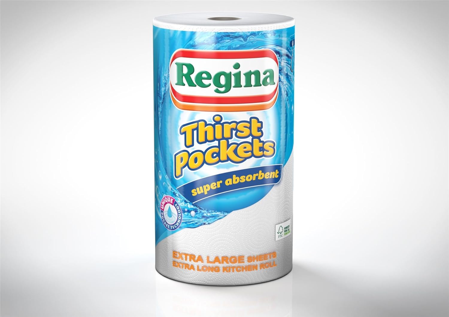 Regina Thirst Pockets Kitchen Roll, 6 Rolls