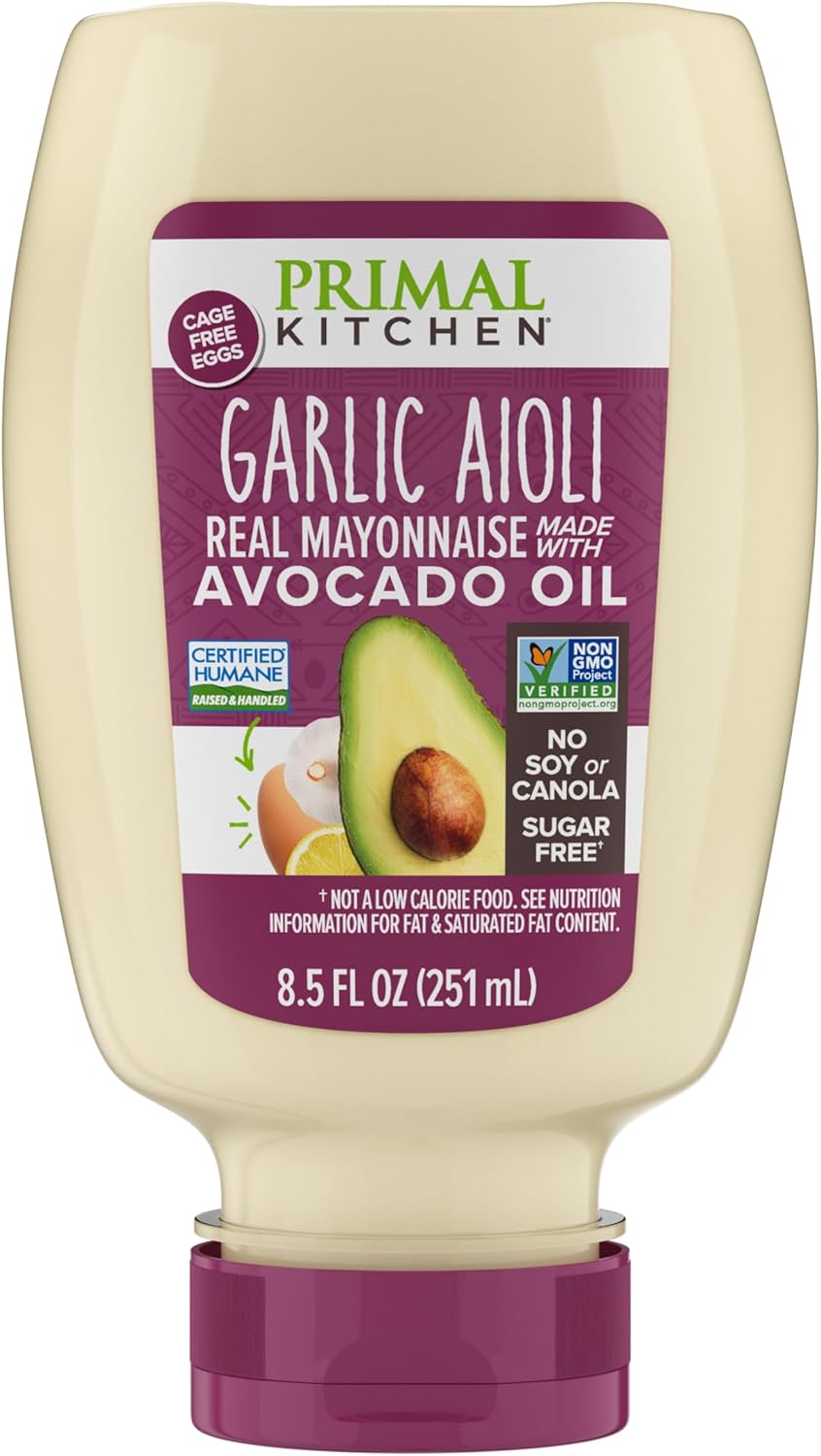 Primal Kitchen Garlic Aioli Mayo Squeeze, 8.5 ounce