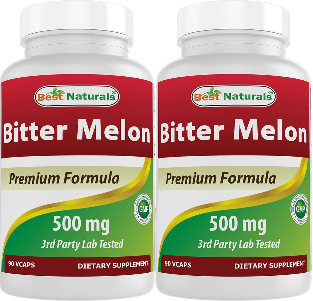 Best Naturals Bitter Melon 500 mg 90 Vcaps (90 Count (Pack of 2))