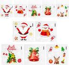 Ankyery 200 PCS Christmas Cellophane Treat Bags, 5 Designs Self Sealing Christmas Candy Bags, Santa Goodie Snack Cookie Gifts Ziplock Bags for Holiday Xmas Party Favors Supplies