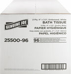 Genuine Joe - GJO2550096 2-ply Standard Bath Tissue Rolls (Pack of 96 Rolls)