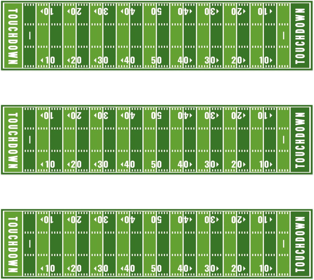3pcs Football Edible Cake Borders, 28x6.2cm/11x2.44in Pre-Cut Rice Paper Sport Theme Cakes Side Trim Decorations Football Edible Cake Wrap Border for Parties