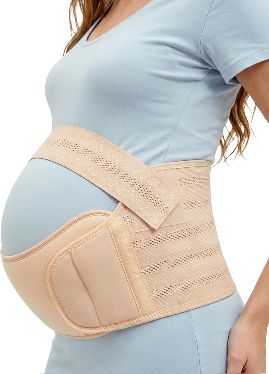 Pregnancy Belly Band - Ergonomic Maternity Support Belt for Back, Pelvic & Belly Pain Relief, Adjustable Comfortable Support for Pregnant Women